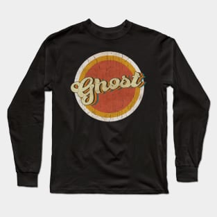 circle vintage Ghost Long Sleeve T-Shirt